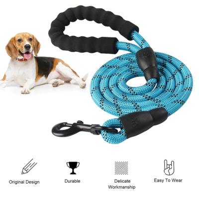 China Best Selling Thoughtful Padded Nylon Mountaineering High Quality Durable Rope Dog Leash From Amazon for sale