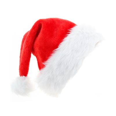 China Cute Plush Merry Christmas 2021 Decorated Funny Felt Christmas Santa Claus Hat Long Hats For Adult Kids for sale