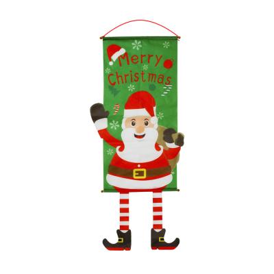 China Hot Selling Cute Christmas Porch Banner Hanging Indoor Outdoor Door Ornaments Christmas Decoration Supplies for sale