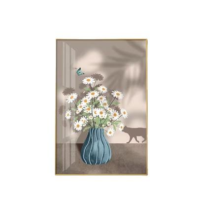 China Floral Wall Hanging Art Modern Home Decor Canvas Painting Flower Decoration for sale