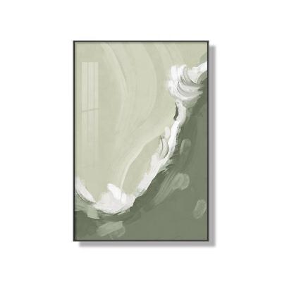 China Modern Simple Modern Minimalist Vertical Abstract Spray Oil Painting Wall Hanging Painting for sale