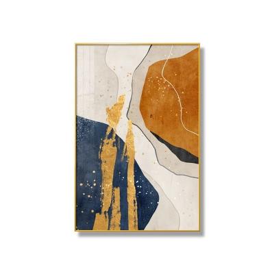 China Simple luxury modern style abstract gold living room porch wall Nordic painting decoration for sale