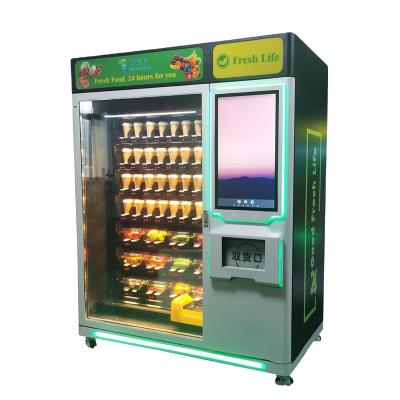 China Metro Station XYZ Hospital Mall Steel Metal Salad Vegetables Fruit 32Inch Bread Touch Screen Vending Machine For Sale for sale