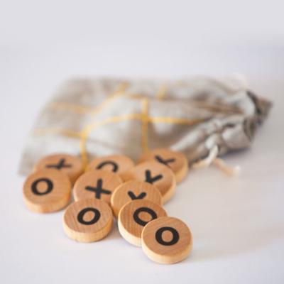 China Europe 1 Inch Unfinished Wooden Letter Mark, Custom Log Game Pieces Marks Coins for sale