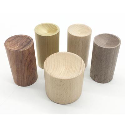 China Europe Round Shape Aroma Beech Maple Walnut Wood Custom Block For Essential Oil for sale