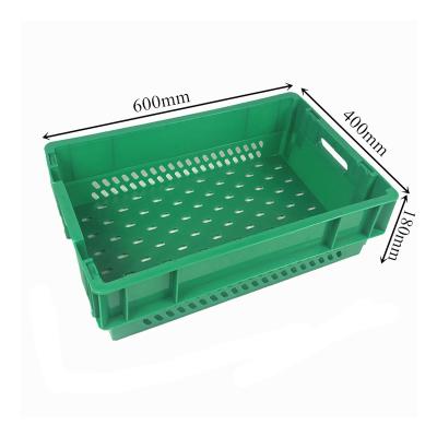 China Eco - Friendly Raw Material Customized Sustainable Shipping Large Plastic Crates Fruit Vegetable HDPE Crate for sale