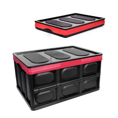 China Hot Selling Household Portable Outdoor Cartoon Viable Storage Box Plastic Foldable Storage Boxes for sale