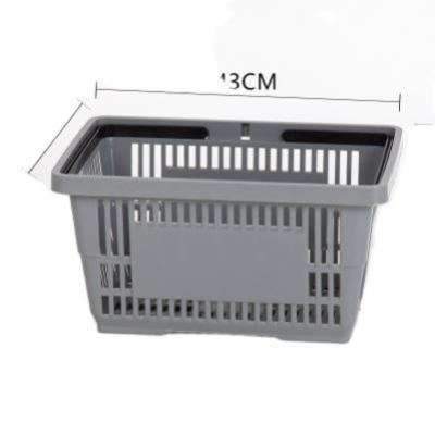 China Strong storage bulk sales and durable high quality hand held plastic shopping baskets for sale