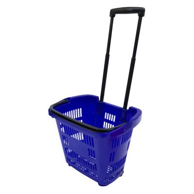 China Wholesale Economical Storage Custom Design Plastic Supermarket Shopping Baskets for sale