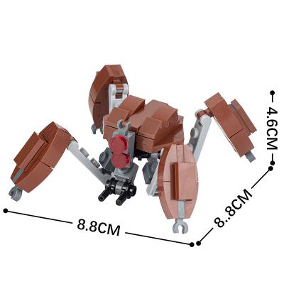 China Brown Clone Troopers Building Toy MOC Crab Robot Star Figures Fighting Mobile Animal Props Fights Building Blocks Toys Kids Gifts for sale