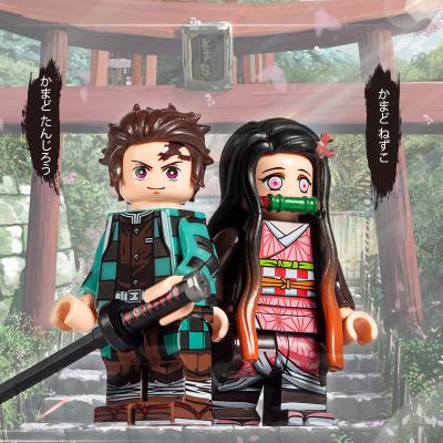 China DIY TOY WM blocks WM6116 demon slayer kimetsu no yaiba mini sword bricks figures juguetes Para line of sight building ninos legoingly for sale