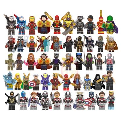 China Hot Sale Building Blocks Toy Thanos Thor Captain Ant-Man Gamora Loki Mini Superhero War Machine Action Figures Kids Educational Toy for sale