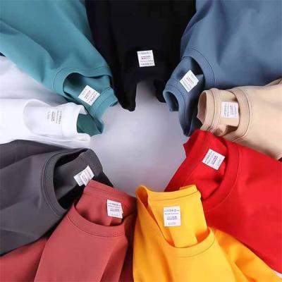 China Second Hand Women's High Quality 100% cotton Summer Custom LOGO Print T-shirt Men's Blank Plain T Shirts Premium Cotton 210gsm t shirt for sale