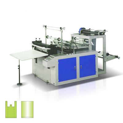 China Plastic Biodegradable Waste Plant High Speed ​​Nylon HDPE LDPE T-shirt Hot Cut Nylon Bag Making Machine for sale