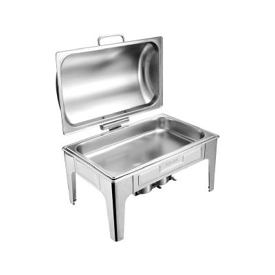 China Customized LOGO and Modern Kitchen Equipment Stainless Steel Hydraulic Induction Chafing Dish for sale