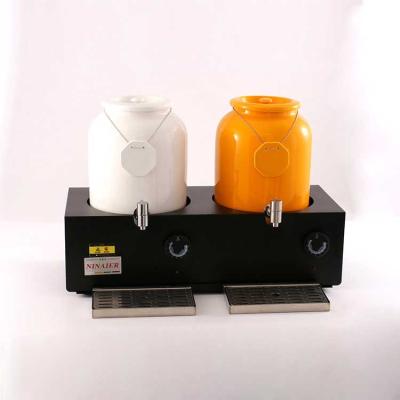 China Customized LOGO and Dispensers Modern Juice Dispenser Commercial Beverage Dispenser Hotel Tableware Serving Metal Beverage Dispenser for sale