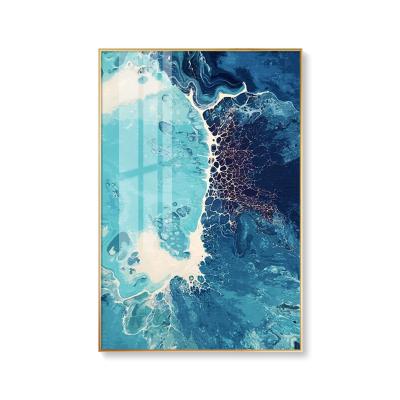 China High Resolution Custom Made Wall Art Print Seascape Decorative Painting Aluminum Alloy Frame Canvas for sale