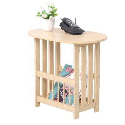 China Modern Multifunctional Living Room Stable MDF RoHS Bed Side Table With Basket for sale