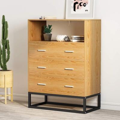 China Multifunctional Suitable for Bedroom or Office Folder Lockers 3 Drawers Dresser Bamboo Lockers Organizer for sale