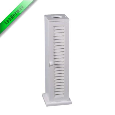 China Eco-friendly Wholesale Toilet Paper Holder Roll Rack White Bathroom Cabinet for sale