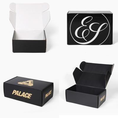 China Recyclable Black Custom Mailer Cajas De Carton Perfume Packaging Box Logo Postal Extra Large Cardboard Shipping Boxes for sale