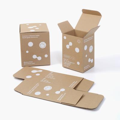 China Recycled Printed Materials Perfume Brown Cardboard Cosmetic Cardboard Recycled Pit Mailer Boxes For Packaging Foldable Paper Box for sale