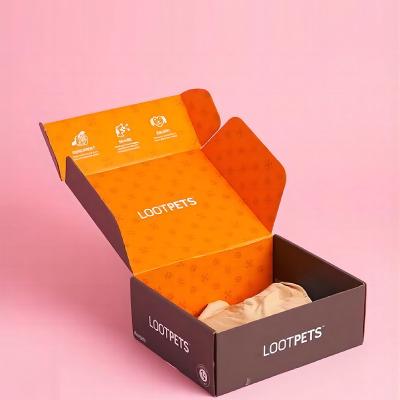 China Recycled materials wholesale baby shoe branded shipping boxes for wedding dresses corrugated paper color clothing box packaging for sale