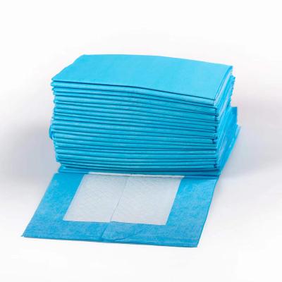 China 5 Layer Viable Disposable Blue Color Dog Ptoilet Urine Pads Leak Proof High Absorbency Pet Pee Pads For Dogs for sale