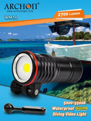 China COB LED 2700 Lumens Dive Equipment Waterproof IP68 YS Mount Bracket for sale