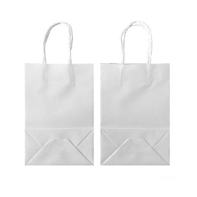 China Biodegradable Manufacturing Kraft Paper Bag Size Quality Brown Cheap White Kraft Paper Bag With Handles for sale