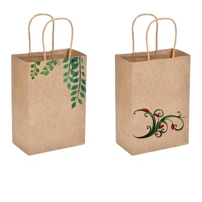 China Biodegradable Brown Paper Bags Size Quality Kraft Paper Bag Manufacturing Kraft Paper Bag With Handle Flat Bag for sale