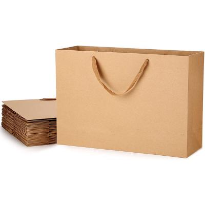 China Cheap Supplier Inventory Biodegradable Paper Bags Kraft Paper Shopping Bag Kraft Paper Packaging Bag for sale