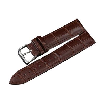 China Adjustable Wear Resistant Genuine Leather Watch Band Strap Peel Friendly Western Smart Watch Leather Belt With Quick Release Pin for sale