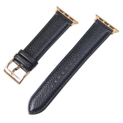 China Top Layer Adjustable Water Resistant Watch Band Strap 20mm Width Genuine Italian Calfskin Genuine Leather Top Strap for sale