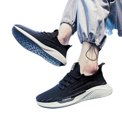 China 2021low price lightweight fly-woven non slip best jogging shoe for men casual and office running shoes sport for sale