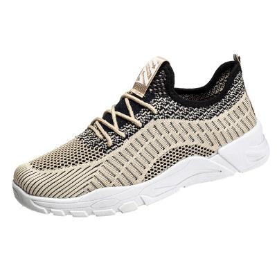 China Wholesale men's shoes lightweight breathable thin section mesh sports tide casual shoes fly mesh weave fashionable shoes for sale