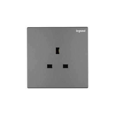 China Legrand switch socket 3 pin 13A socket galleon standard dark frameless household French British 2gamg household for sale