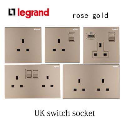 China Good Quality Household Wall Switches UK 3 Pin Socket Switch Electrical Switch Accessories British Standard For Legrand for sale