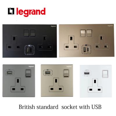 China Household for Legrand British standard 13A wall socket UK wall socket with USB charging 146 and 86 for sale