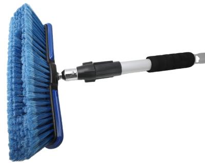 China Long Handle Durable Soft Dusry Removal Alloy Bristle Car Wash Detailing Brush for sale