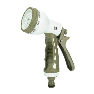 China Variable Spray Patterns 8 Function Adjustable High Pressure Spray Nozzle Spray Gun Garden Water Hose Nozzle Sprayer for sale