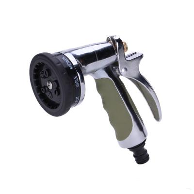 China Variable Spray Patterns 9 Pattern Zinc Alloy Multi Function Garden Water Spray Gun Plastic Hose Nozzle for sale