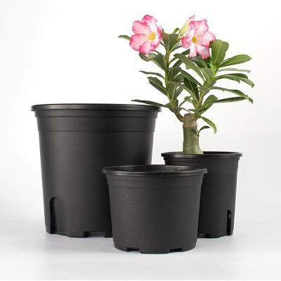 China Wholesale Europe Gallon Black Nursery Sowing Plant Outdoor Pots Planter Garden Plastic Flower Pot for sale