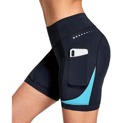 China Breathable Customized Cycling Shorts With Pockets Womens Mountain Bike Cycling Spinning Shorts With Padded Shorts for sale