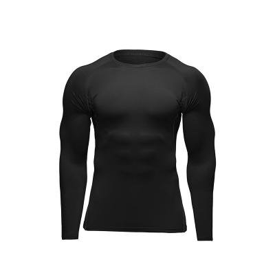 China Shirts & Tops Breathable Men's Quick-drying and Cool Tight Fit Long Sleeve Fashion Sports Long Sleeve Compression Shirt Clothes for sale