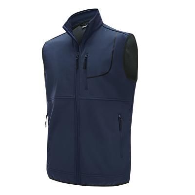 China QUICK DRY Mens Golf Vest Jacket Lightweight Sleeveless Fleece Striped Soft Shell Jacket Hiking Running Leisure for sale