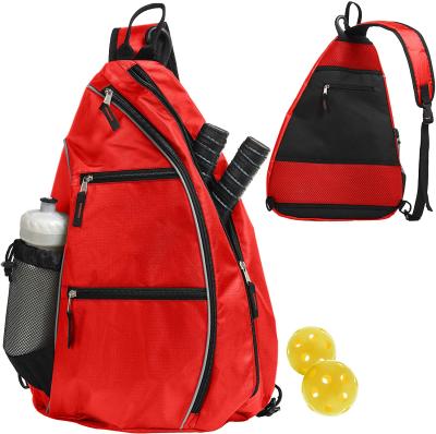 China Waterproof Pickleball Paddles Bag Tennis Racketball Sling Shoulder Backpack Bag for sale