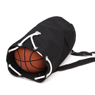 China Portable Outdoor Sports Storage Canvas Drawstring Bag Backpack for sale