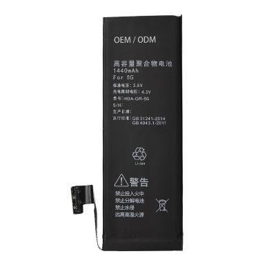 China Iphone 3.8 V 1440 mAh Cell Phone Battery For Iphone 5g 5s Plus Battery Factory 100% Test 0 Cycle Custom OEM ODM for sale