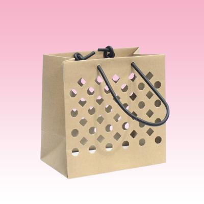 China custom kraft paper bags wholesale printing manufacturer with hollow for sale